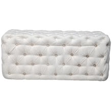 Athena Boucle Ottoman Bench